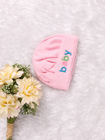 SnuggleSoft Baby Cap Set with Mittens & Booties – Soft & Cozy (0M+)
