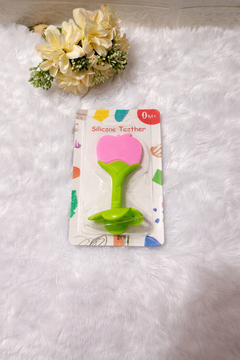 ChewBloom Silicone Teether Collection (0M+) – Soft, Safe & Soothing