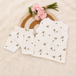 Pack of 2 Baby Cotton Clothing Set | Soft Newborn Sleeveless Jabla & Shorts Combo (0–3 Months)