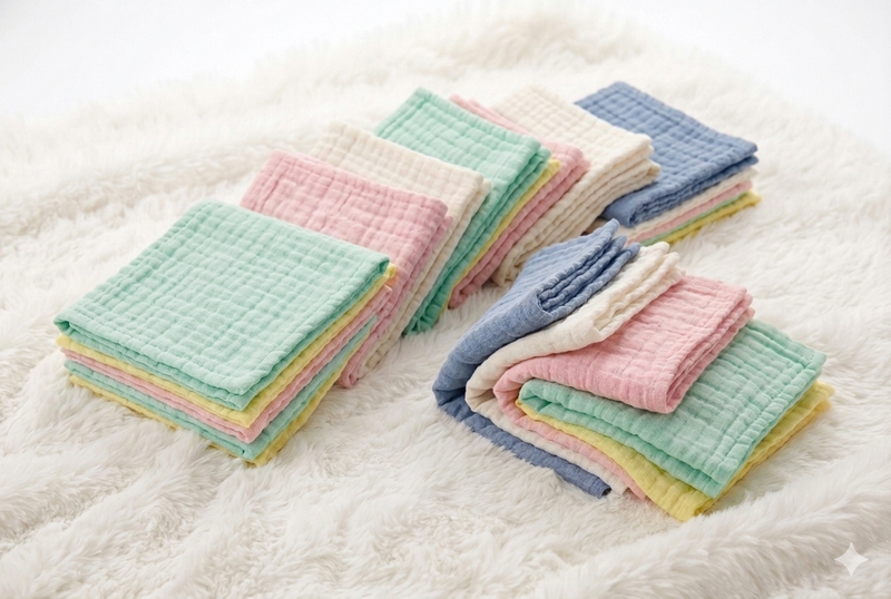SoftNest Baby Washcloth Set – Ultra Soft Multi-Use Cloths Pack of 1