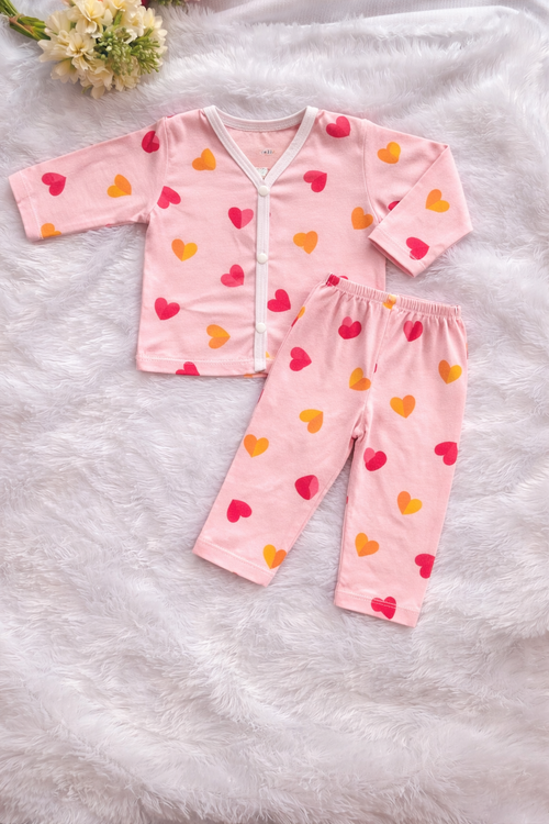 Pinky Promise Baby Pant Set Full Sleeve