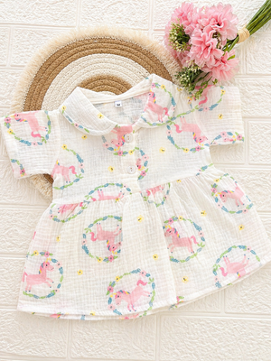 Crinkled Muslin Frocks