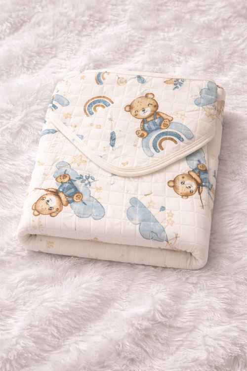 DreamBear Hooded Baby Towel – Ultra Soft & Gentle Care