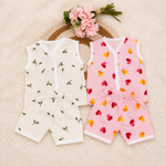 Pack of 2 Baby Cotton Clothing Set | Soft Newborn Sleeveless Jabla & Shorts Combo (0–3 Months)