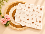 Soft Muslin Cotton Baby Jabla for Newborn Baby Boy & Girl | Cute Safari Animal Print Sleeveless Front Open Jabla | Soft Daily Wear Summer Wear for 0–6 Months (Medium)